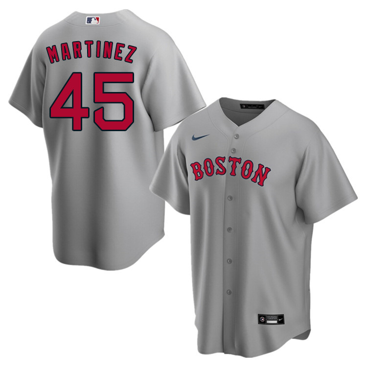 Nike Men #45 Pedro Martinez Boston Red Sox Baseball Jerseys Sale-Gray